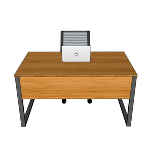 โต๊ะคอมพิวเตอร์ RecBamboo 140x80 ซม. รุ่น BFRB006 พร้อมขาเหล็กประกอบสำเร็จ - Product Image 2
