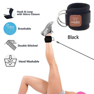 Mắt cá chân dây đai Cáp máy kickbacks, glute tập luyện cơ thể thấp hơn Bài Tập-Dây đai chân có thể điều chỉnh với neoprene đệm unisex. - Product Image 3