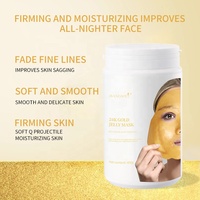 Mascarilla Facial Vegana en Polvo con Vitamina C y Oro 24k, Ácido Hialurónico, Antienvejecimiento, Reafirmante, Hidratante, Venta al Por Mayor de Fábrica