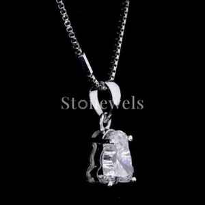 Pendentifs et breloques en argent pour bijoux fins avec visage d'ours en peluche dans un diamant cultivé en laboratoire HPHT DEF VVS VS V Lettre pour certificat IGI unisexe - Product Image 5
