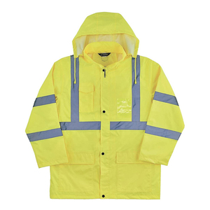 Haute visibilité antibactérien non toxique certifié ASTM fermeture éclair sweats vestes Decussate vêtements de travail de sécurité réfléchissants - Product Image 2