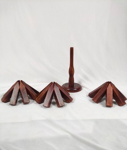 Posavasos Redondos de Madera, Salvamanteles Ecológicos Modernos, Resistentes al Calor, Decorativos, Plegables - Product Image 4