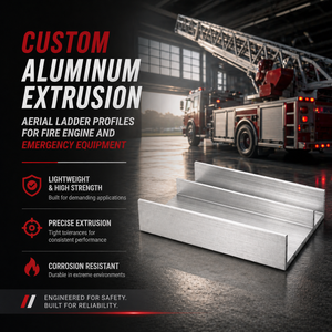Perfiles de Extrusión de Aluminio Personalizados para Escaleras Aéreas de Camiones de Bomberos y Equipos de Emergencia - Product Image 3