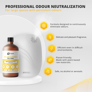 Neutraliseur d'odeurs à vapeur sèche, formule jaune standard : pour les odeurs de canalisations, d'égouts, d'urine et de matières fécales - Bouteille de 1L - Prêt à l'emploi - Product Image 4