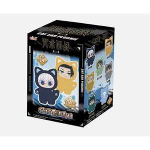 EAKI Jujutsu Kaisen Anime <b>Cat</b> Ear <b>Plush</b> Collectible Keychains (6 Toys) Sealed Bulk Case - Product Image 1