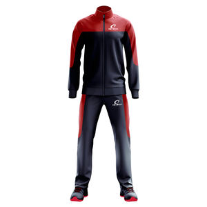 Ensemble de survêtement décontracté d'hiver en polyester uni coupe classique pour homme, avec cordon de serrage, sublimation, faible MOQ, pour le jogging - Product Image 2