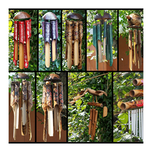 Carillons éoliens en bambou, matériau en bois de bambou de qualité supérieure, adapté à la décoration intérieure et aux applications de suspension sur patio, en provenance du Vietnam - Product Image 3