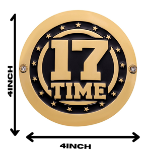 Ceinture de championnat personnalisée John Cena 17 fois champion, en cuir de vache, plaques latérales robustes, ensemble avec boucle en acier, boîte d'emballage (4x4) pouces - Product Image 5