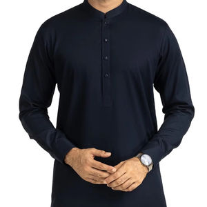 Shalwar Kameez sur mesure de haute qualité à séchage rapide pour hommes, costume pakistanais afghan vierge, robe de fête et de mariage, robes deux pièces - Product Image 1