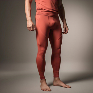 Collants de Compression d'entraînement Leggings hommes taille haute respirant entraînement Yoga Legging séchage rapide doux Compression Yoga pantalon hommes - Product Image 2