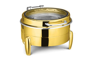 จาน chafing เหล็กอาหารจาน chafing อุ่นอุ่นอาหารคําสั่งผสมจอแสดงผลสแตนเลส - Product Image 3