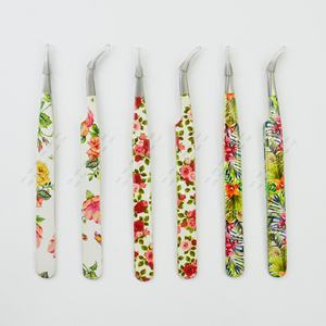 Cils Pince à épiler Applicateur de cils Pince à épiler privée en acier inoxydable Cils beauté et outil Cils avec logo personnalisé - Product Image 6