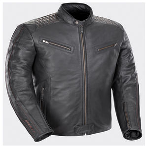 Chaqueta de Motociclista Negra de Alta Calidad para Hombre, Nuevo Diseño, Piel de Cordero Auténtica, Transpirable, Resistente al Viento e Impermeable, para Motociclismo y Automovilismo - Product Image 2