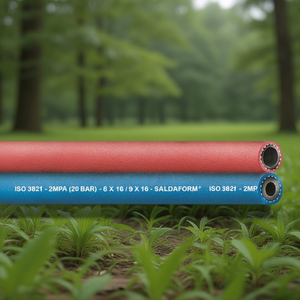 Twin Hose SALDAFORM 3.5mm Wall Thickness 16.0mm OD 50m L.50m TEGUMA-PU 50 <b>Rubber</b> Hoses <b>Product</b> - Product Image 2