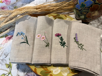 Vente en gros directe d'usine et exportation de serviettes faites à la main de couleur unie en coton brodé de lin pour les mariages fêtes de noël