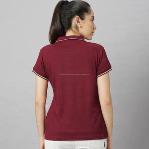 Camiseta Polo de Lana Merino para Mujer Fit2Fight, 100% Lana Merino, Camiseta Polo para Mujer, Camiseta de Lana Merino para Mujer - Product Image 2