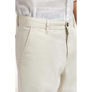 Pantalones Chinos Casuales de Verano para Hombre, Cintura Media, 90% Algodón, 10% Lino, Oxford, Antiarrugas, con Cierre Decorativo y Logotipo Personalizable - Product Image 2