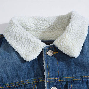 แจ็กเก็ตยีนส์บุผ้าเชอร์ปาสำหรับผู้ชายใส่สบายเสื้อแจ็กเก็ตสำหรับใส่สบายและอากาศเย็นมีสไตล์สำหรับฤดูใบไม้ร่วง - Product Image 3