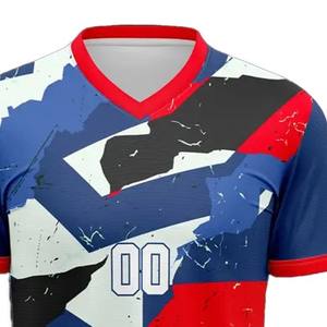 Camiseta de fútbol de manga corta para hombre de calidad superior, ropa deportiva transpirable, tendencia superior totalmente personalizable - Product Image 2