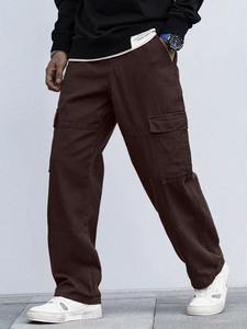 กางเกงยีนส์ทรงคาร์โก้สไตล์โกธิควินเทจคลาสสิกสำหรับผู้ชายทรงพอดีตัวปกติมีกระเป๋าอเนกประสงค์หลายกระเป๋ากางเกงสตรีทแวร์ทนทานสำหรับฤดูหนาวทุกวัน - Product Image 5