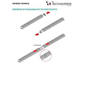 Diffuseurs et grilles linéaires en aluminium à 1 fente Tecnosystemi - Product Image 5