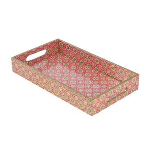 Plateau de service en bois léger et émaillé, facile à transporter - Product Image 3