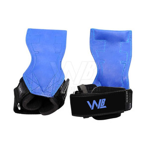 แผ่นรองจับยกน้ำหนัก OEM คุณภาพสูง ผลิตจากยางธรรมชาติ PVC กันลื่น ระบายอากาศได้ดี น้ำหนักเบา สายรัดโลโก้แบบกำหนดเอง สำหรับฟิตเนสหนัก - Product Image 2