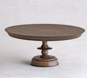 Juego de soporte de pastel de madera redondo para fiesta de boda - Product Image 4