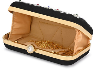 Sac de luxe fait à la main pour femmes, pochette de fête de mariage ou de banquet, sac à perles brodé de paillettes, tendance, bijoux corporels - Product Image 5