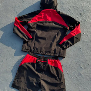 Custom Nylon Windbreaker Breathable Printed <b>Jacket</b> Suit Winter Zip up 2 Piece <b>Track</b> Suits - Product Image 2