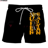 Anime Shorts Hommes Femmes Shorts imprimés en 3D Casual Fashion Men Loose Sports Drawstring Gym Shorts Swimwear