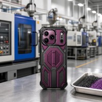 Étui de téléphone robuste avec béquille magnétique pour iPhone 17 18 Pro Max, coque antichoc blindée résistante aux chutes