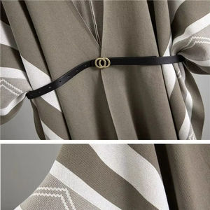 Ensemble 3 pièces en tricot élégant pour femmes pull chic design châle hauts Conjuntos pantalon taille haute à jambes larges - Product Image 3