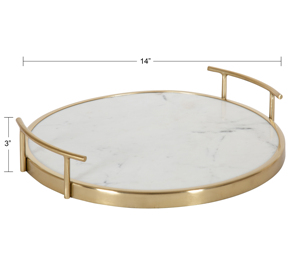 Plateau de service en marbre de forme ovale Offre Spéciale fantaisie de qualité supérieure avec poignée et cadre en métal plaqué Antique pour la décoration de table utilisation dans la cuisine - Product Image 4