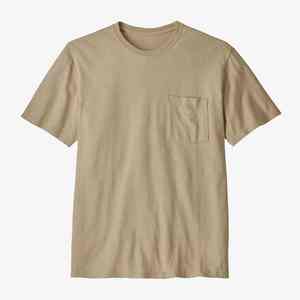 Camiseta de verano para hombre, transpirable, ligera, con estampado sólido y bolsillo en el pecho. - Product Image 1