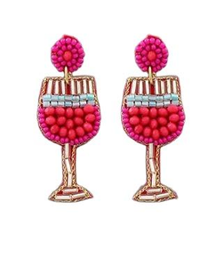 Handmade Summer Trendy Beaded <b>Drop</b> Design Cocktail <b>Earrings</b> New Looking <b>Fashion</b> Stud for Weddings and Bridal Showers - Product Image 3