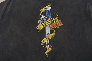 Camiseta de Lona Gruesa Transpirable y Ecológica con Lavado Ácido Estilo Vintage para Hombre, Personalizada con Estampado, Venta al Por Mayor, OEM 2024 - Product Image 4