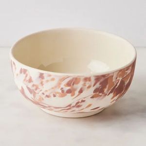 ชามสลัดเรซินโอเอ็มทำด้วยมือสีขาวหมุนวนพร้อมเนื้อหินอ่อนและชามผลไม้ลายหมุนวนน้ำใช้ในบ้านโรงแรมบุฟเฟ่ต์ - Product Image 6