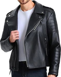 STREET Style Hombres Chaqueta de cuero Venta al por mayor Chaquetas de cuero para hombres - Product Image 3