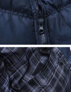 Stand collar printed winter puffy windproof bubble <b>down</b> coats padded Sleeveless jackets for men - Product Image 5