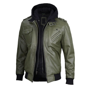 Nueva Chaqueta de Cuero y Lona con Diseño Personalizado para Hombre, Estilo Casual Transpirable, Venta al por Mayor, Profesional, de Alta Calidad - Product Image 1
