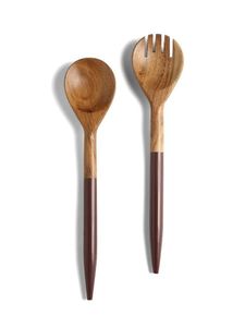Royal <b>Salad</b> <b>Server</b> Acacia Wooden Beautiful Handle Wooden Tableware <b>Salad</b> <b>Server</b> or <b>Salad</b> Fork Spoons Dinnerware Spoon Fork Set - Product Image 3