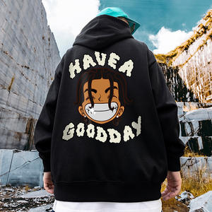 Sudadera con Capucha de Terciopelo Estampada de Moda Hip Hop Europea y Americana de Alta Calidad para Invierno, Envío y Entrega Rápidos - Product Image 4