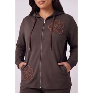 Ensemble de survêtement en coton double RMG, taille grande, couleur café - Product Image 2