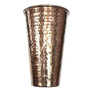 Vente en gros de tasses à mule de Moscou en verre de cuivre Tasses en cuivre pur Conception simple pour cocktails Bière Boissons - Product Image 5
