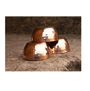 Modern Copper Candlestick Small Size Gold <b>Taper</b> <b>Candle</b> <b>Holders</b> Round Shape and 2 Piece Kitchenware and Serving Use - Product Image 4