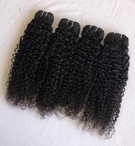 T.G T.G526 Extensions de cheveux humains vierges non traités 100% Remy, double trame machine, bouclés profonds, noir naturel, origine Punjab, toutes catégories - Product Image 5