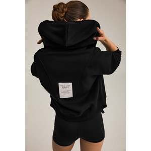Urban Beat TORCE Sweat-shirt oversize à capuche avec découpes sur le devant et fermeture éclair en métal pour femme - Product Image 4
