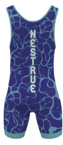 Combinaisons de lutte réversibles personnalisées unisexes - Polyester + Spandex respirant à séchage rapide, vente en gros par sublimation - Product Image 3