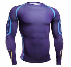 High Quality Men's Fitness Rash Guard Custom Logo Printed <b>Long</b> <b>Sleeve</b> <b>Swim</b> Shirts Wholesale BJJ Rash Guard High Logo - Product Image 6